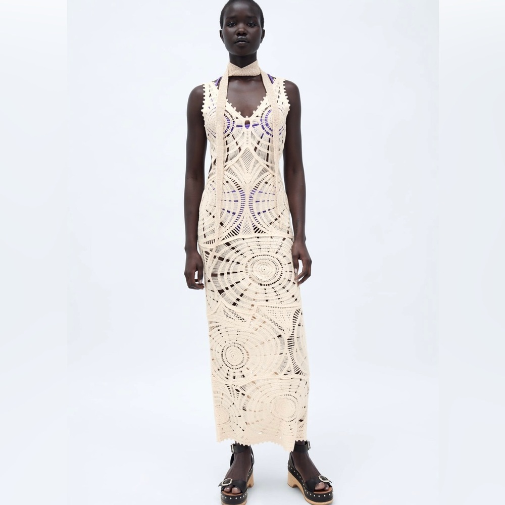 COPY - Brand new Zara crochet cut out dress